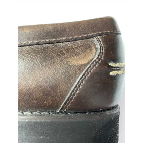 Rockport Men\'s 9 M Comfort DMX Brown Leather Slip On Moc Toe Penny Loafers